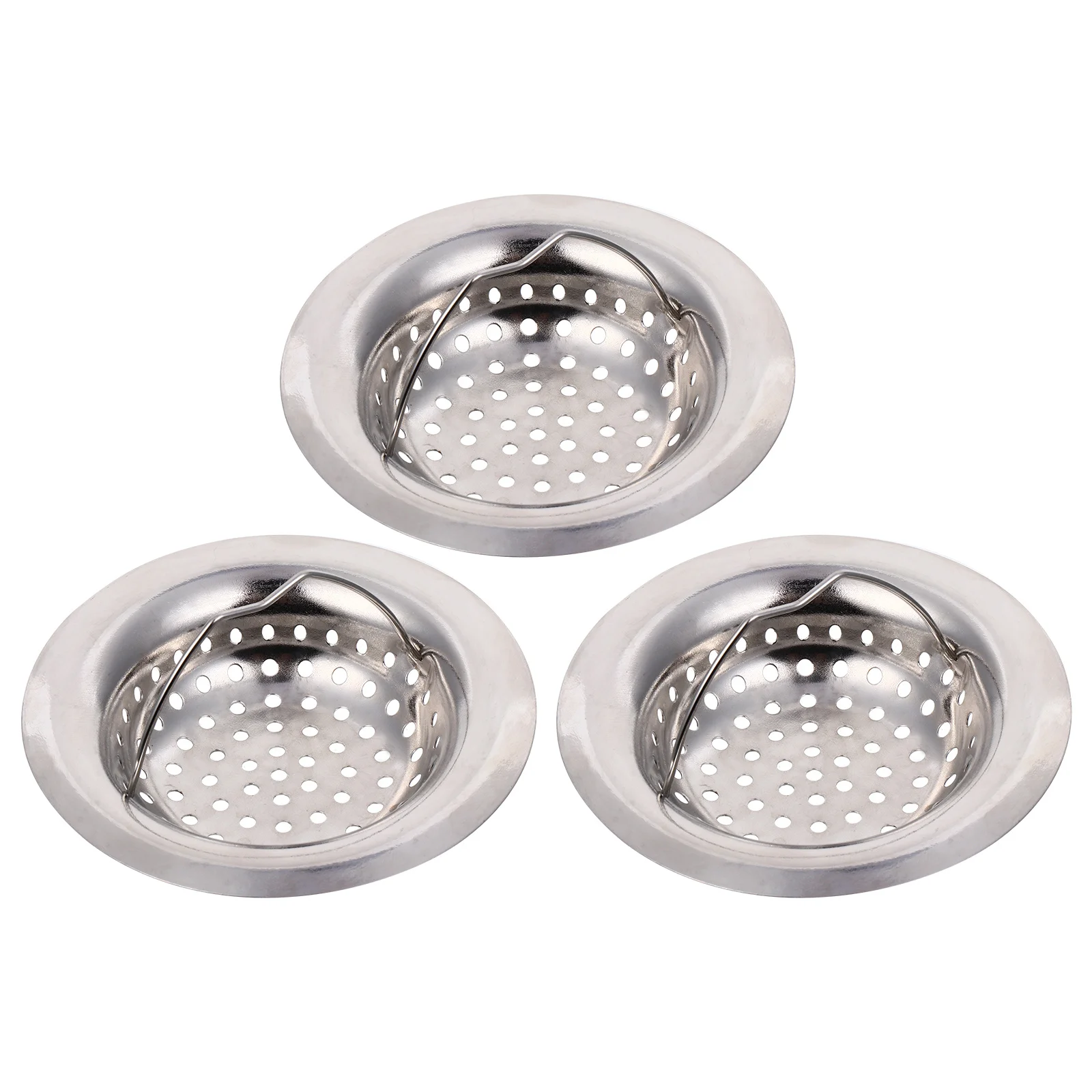 3 قطعة حوض الفولاذ المقاوم للصدأ تصفية شبكة المطبخ الحمام استنزاف مصفاة الماسك للشعر النفايات الحطام مصفاة حوض المنزل