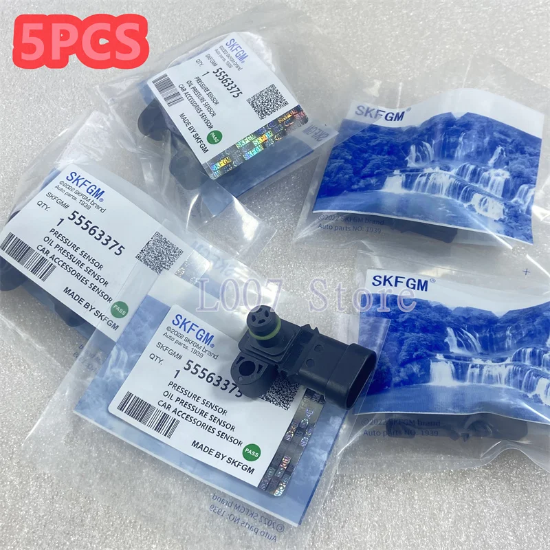 

5PCS NO: 55563375 55 563 375 5WK96820 Intake Manifold Air Pressure Sensor MAP Sensor Fits For Chevrolet Cruze OPEL