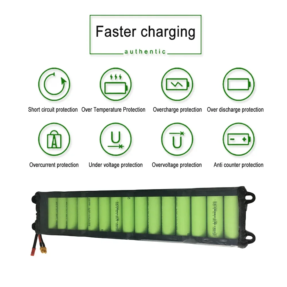 Bateria Li-ion para Scooter Elétrica Xiaomi, 36V, 7800mAh, Proteção BMS Integrada, Longo Alcance sem comunicação