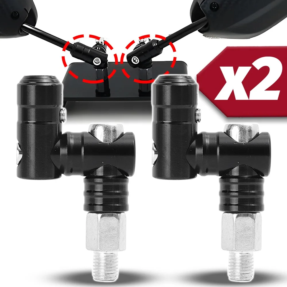 دراجة نارية مرآة الرؤية الخلفية حامل 10 مللي متر الدورية الثابتة المسمار مرآة حامل CNC سبائك الألومنيوم قاعدة قابلة للتعديل تعديل الملحقات