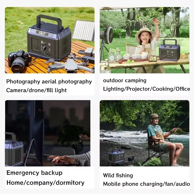 Mobile Power Bank 220V 300W 64000mAh Large Capacity Portable Charging Station Outdoor Camping Emergency Energy Storage