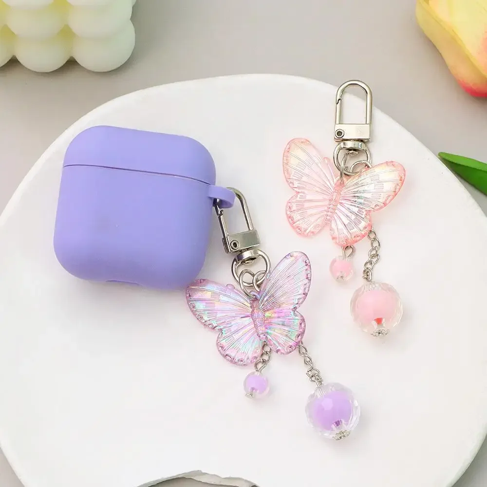 

Ins Styles Acrylic Butterfly Tassel Keychain Exquisite Keyring For Airpods Cellphone Bag Key Pendant Decor Girlfriend Gifts