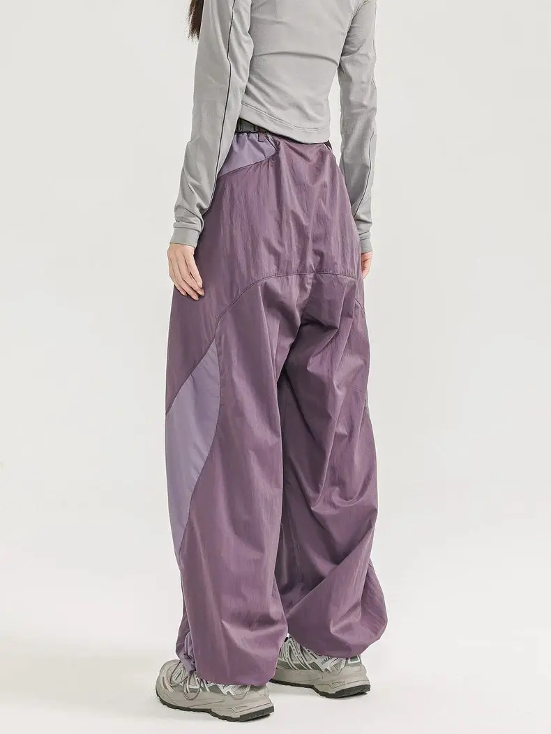 Outdoor Women's Loose Long Pants Quick Dry Functional Workwear Summer Casual Trousers Wide Leg Pants Versatile High Waist