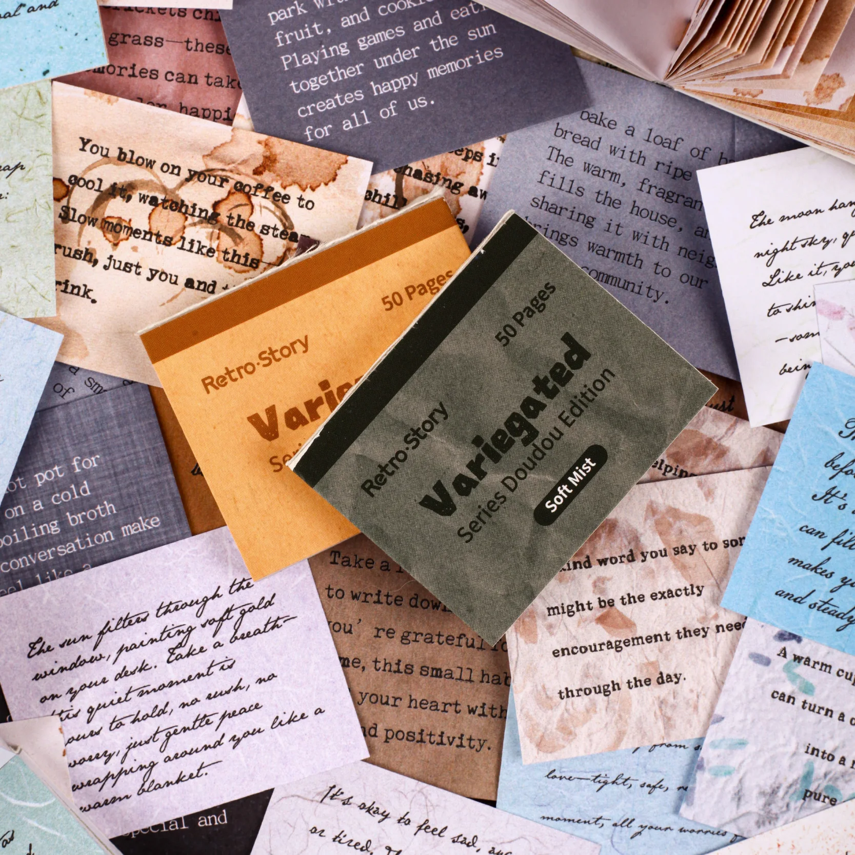 

3Packs Mr. Paper Kaleidoscope Series Bean Book Colorful Collage Notebook Creative Mini Notepad Portable Recording Stationary