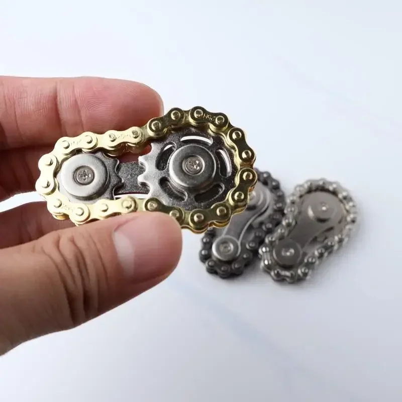 لعبة فيدجيت سبينر الميكانيكية - EDC لتخفيف التوتر مع ضرس دولاب الموازنة الدوران الحركة للبالغين مكتب مكتب تخفيف القلق #5