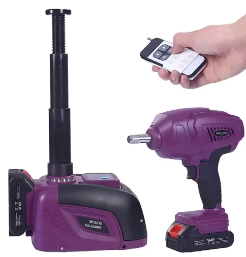 Compact portable wireless jack lift device is suitable for SUVs, sedans and MPVs.