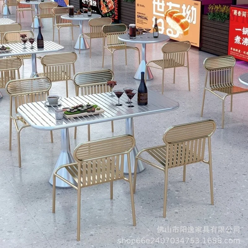 Outdoor Table And Chair Set，Trendy Outdoor Table Chair Set Restaurants, Hot Pot Shops, Casual Dining And Chairs, Bars, Open-Long
