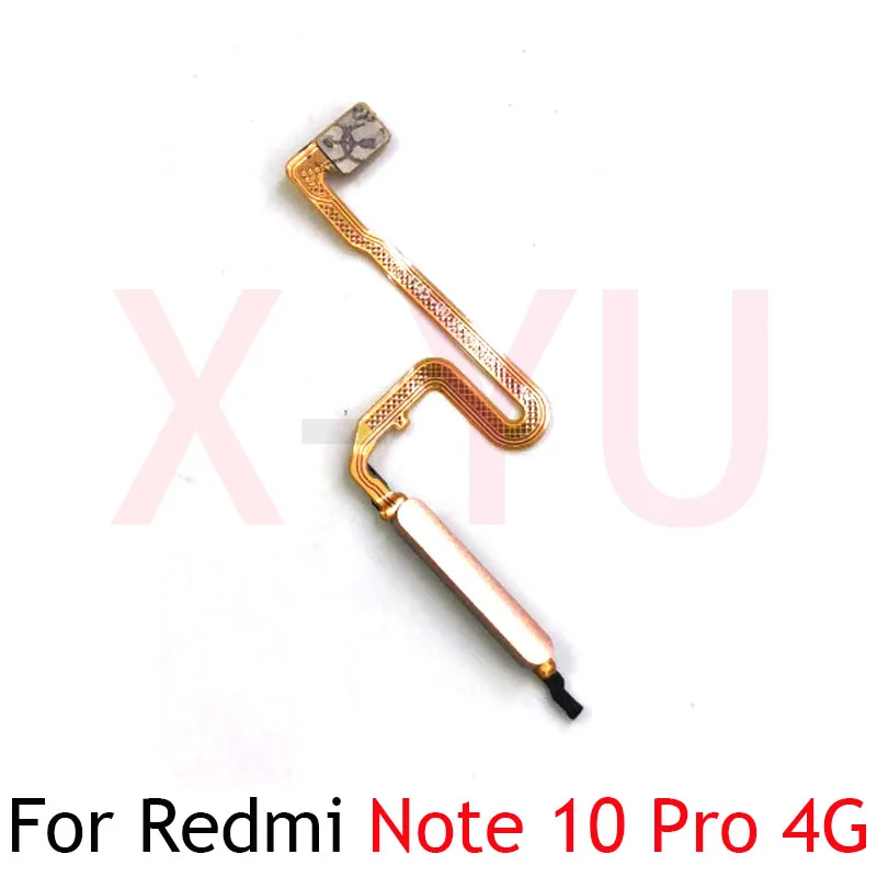 For Xiaomi Redmi Note 10 Pro Max 4G 5G Home Button Fingerprint Sensor Return Power Flex Cable