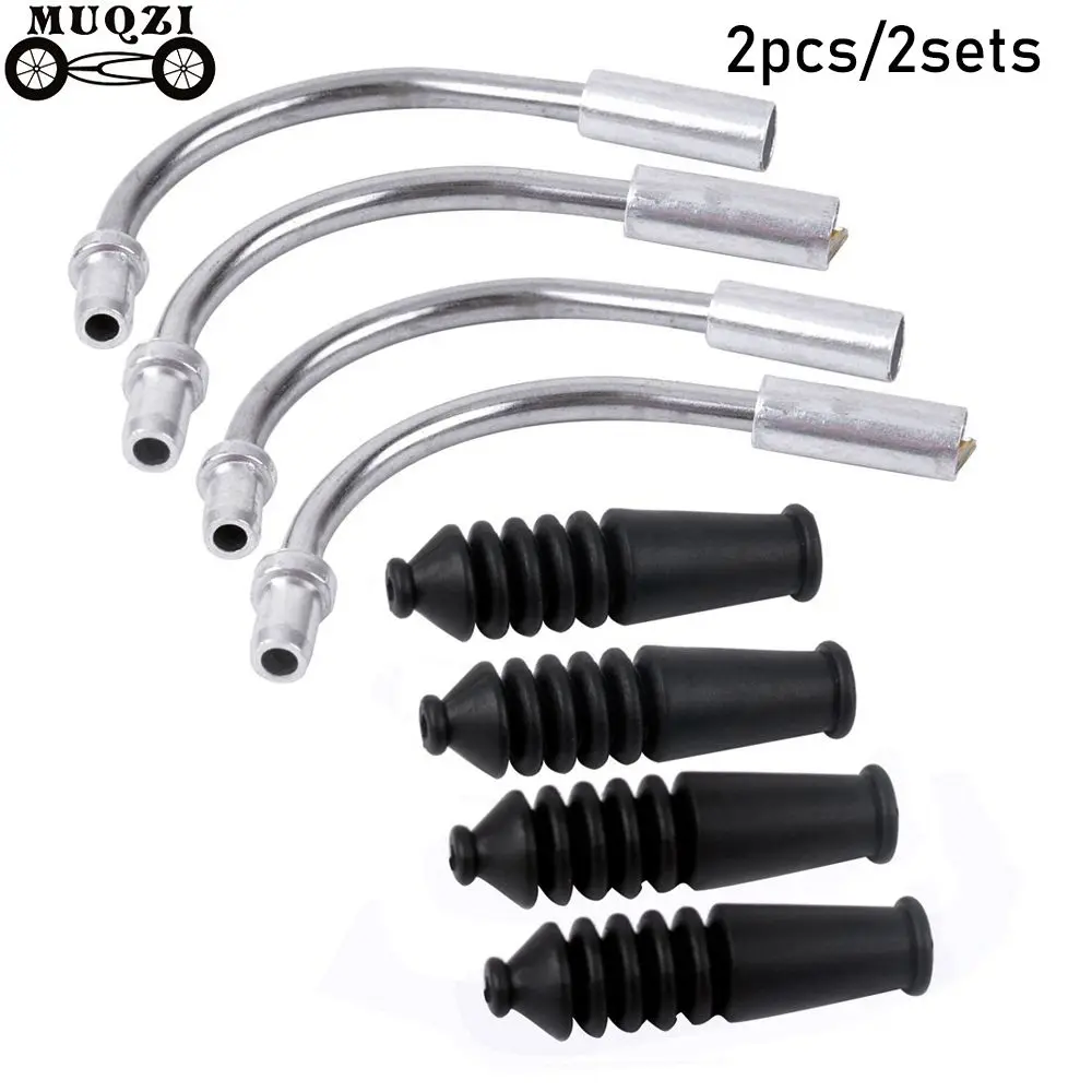 

2pcs/2sets Outdoor Hose Brake Noodle and Boot Cable Guide Pipe Sleeves Protector V Brake Noodles Bend Tube