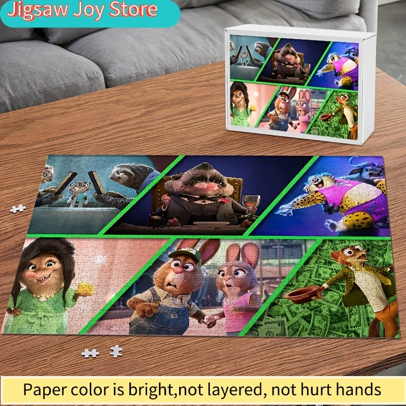 1000 ชิ้น จิ๊กซอว์โปสเตอร์ดิสนีย์ ซูโทเปีย จูดี้ ฮอปส์ และ นิค ไวลด์ |   ความบันเทิงสำหรับครอบครัว, เกมการศึกษาสำหรับผู้ใหญ่, เหมาะสำหรับการคลอดบุตร