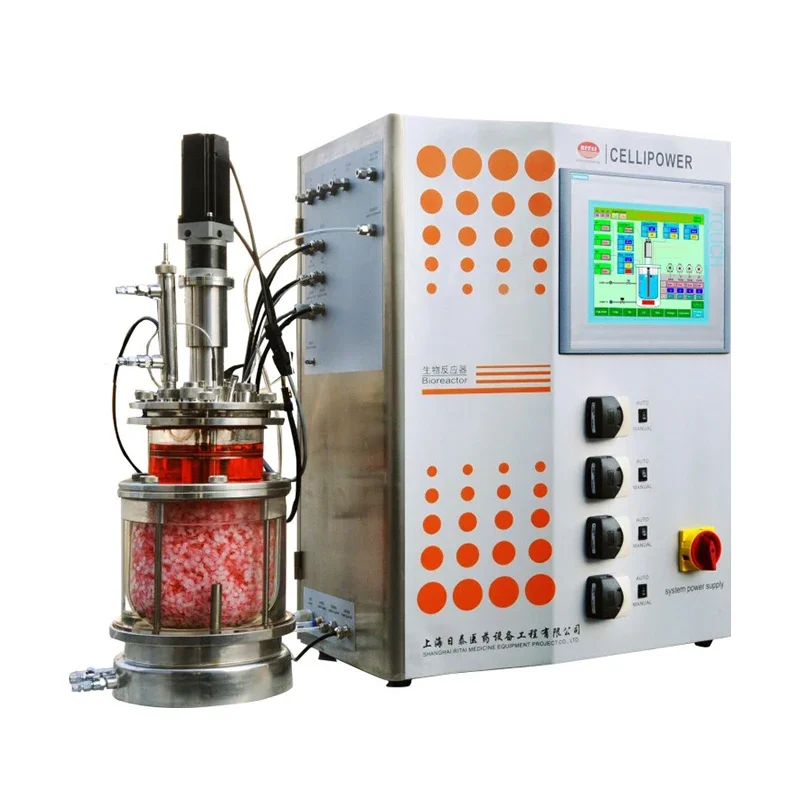 Lab Glass Bio Reactor for Fermentation Purposes in Laboratories