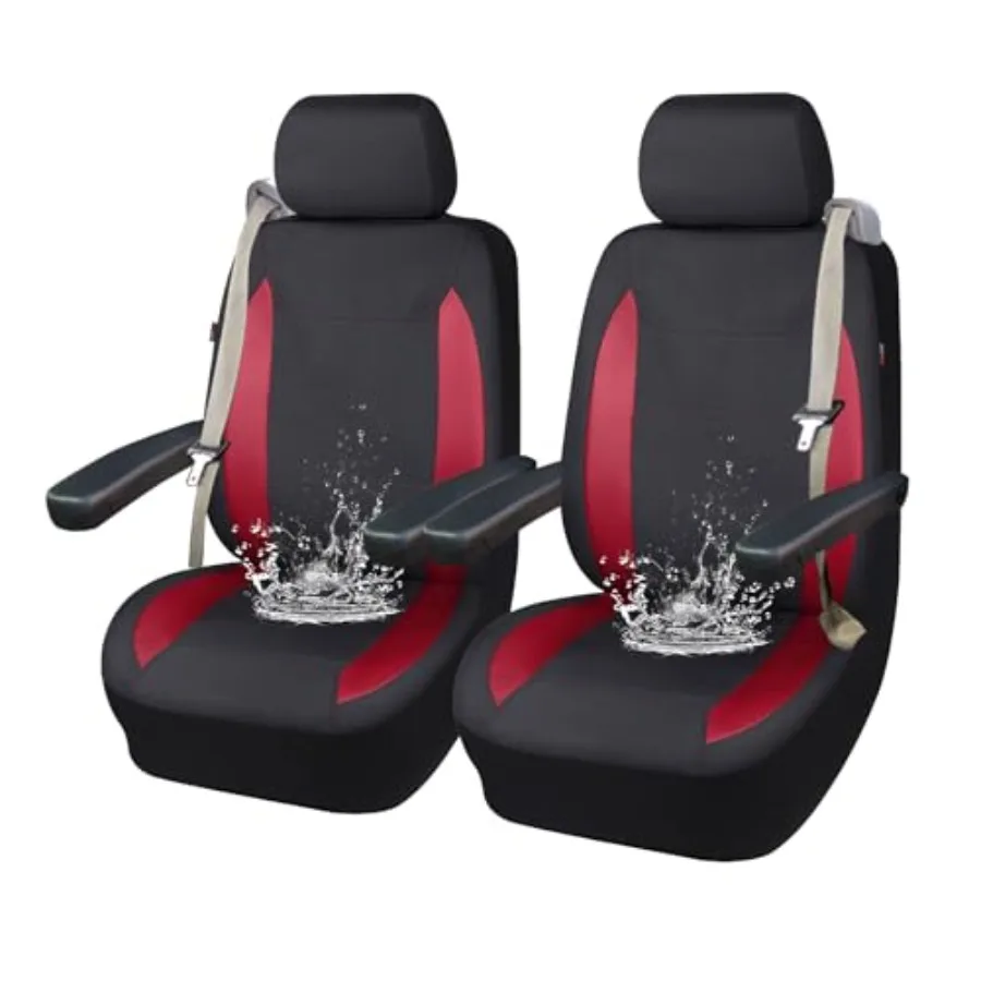

AquaShield car seat Covers Set Waterproof Water Resistant arm Rest Compatible Shoulder Seatbelt Compatible Truck seat Protector