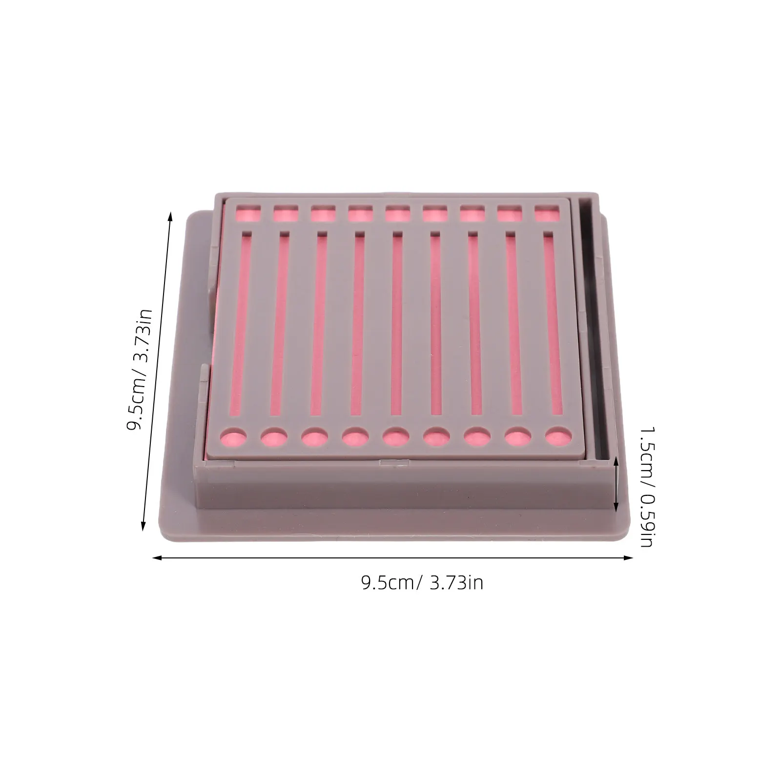 Self-Stick Notes Dispenser Memo Pad Holder for Desk with Drawing Template Sturdy ABS Construction Note Paper Organizer Desktop