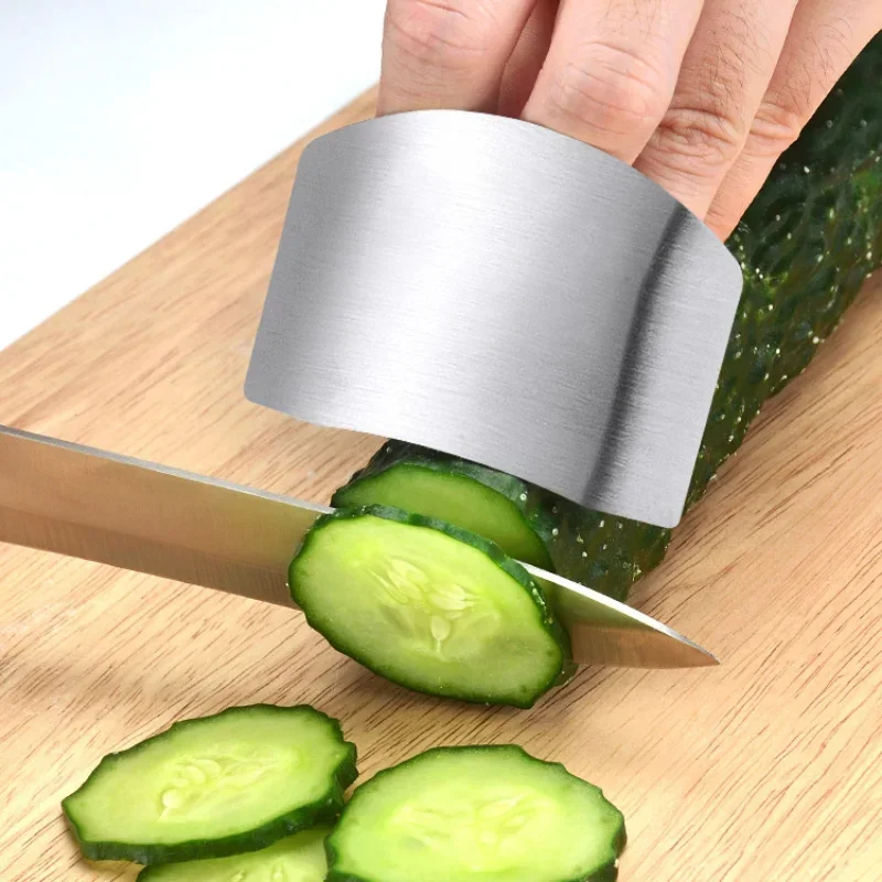 Stainless Steel Finger Guard Anti Hand Cut Protector Knife Blade Safe Vegetable Cutting Protection Kitchen Gadget Useful Tools