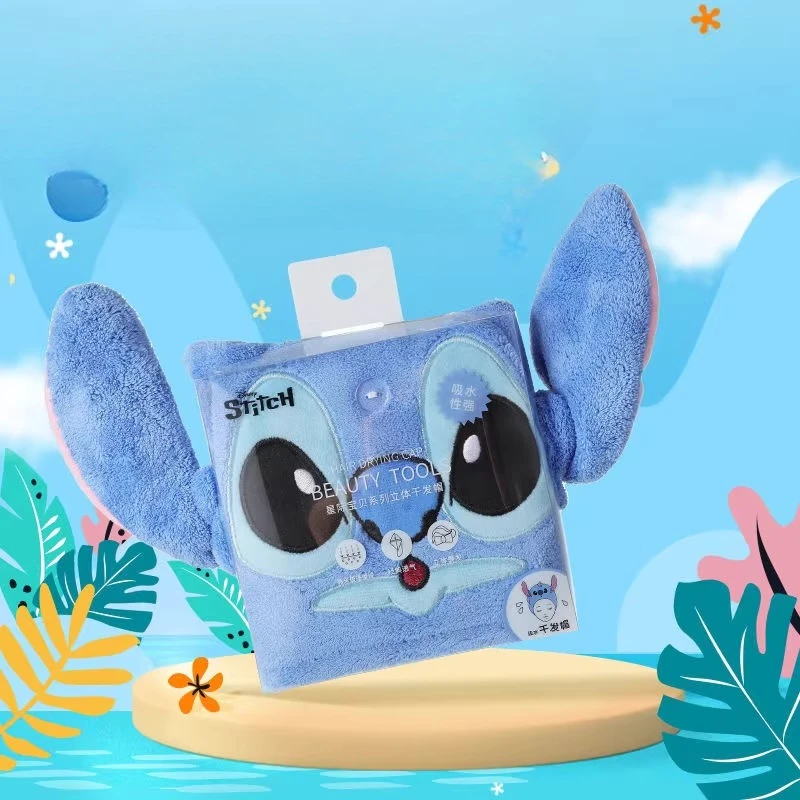 

Disney Lilo & Stitch 3D Hair Towel Cute Cartoon Absorbent Quick Dry Head Wrap Turban for Women Girls Daily Bathroom Beauty