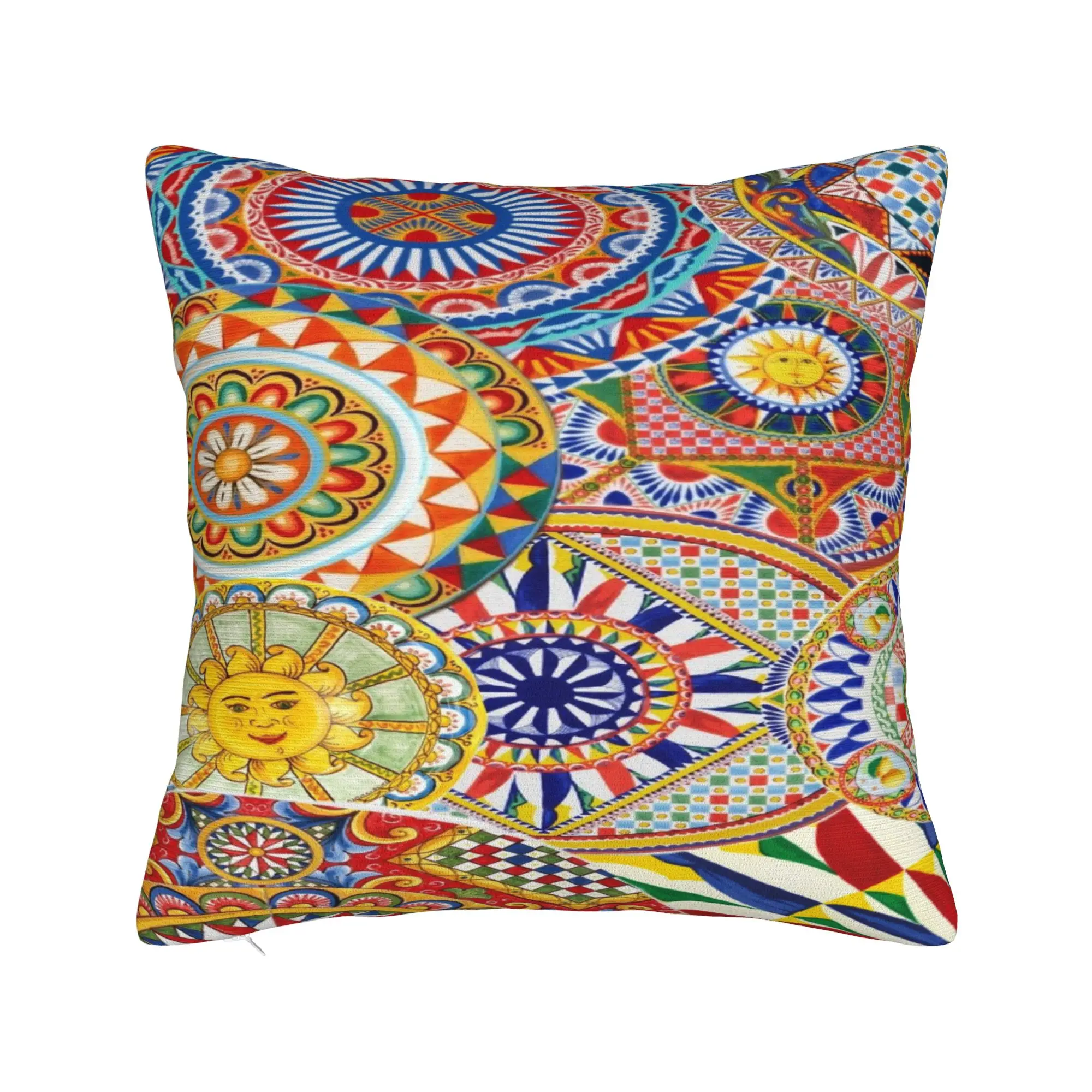 Italy Cute Print Sicilia Sicily Love Trinacria Pillow Cover  Soft Cushion Cover Fashion Pillow Case For Office Car Home Decor
