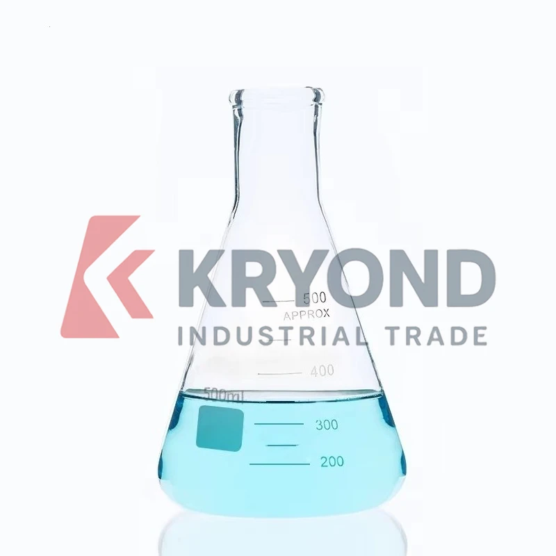 Frascos Erlenmeyer de vidrio para equipo de laboratorio escolar, producto Original, 500ml, 2 uds.