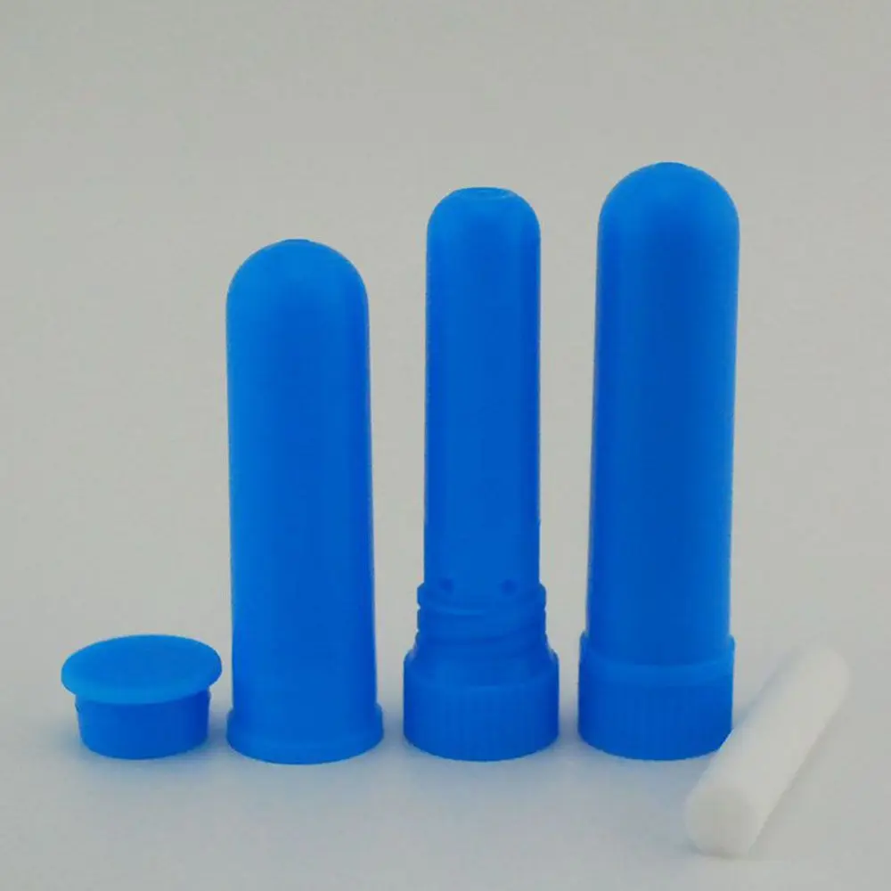 Hot Sale Refillable Portable 12 Empty Tubes Nose tube Nasal Inhaler Sticks Inhaler plastic tube Health Care