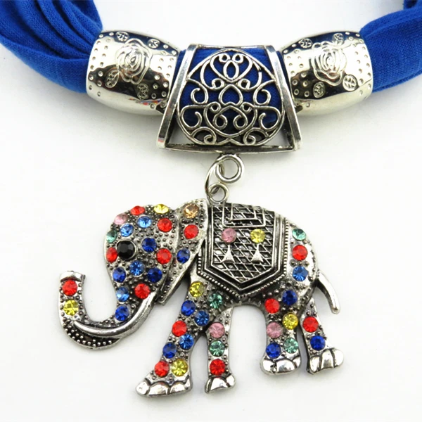 Bufanda de moda Otoño Invierno con cole de elefante mamut bufanda de mujer decorativa forma rectangular larga patrón de C...