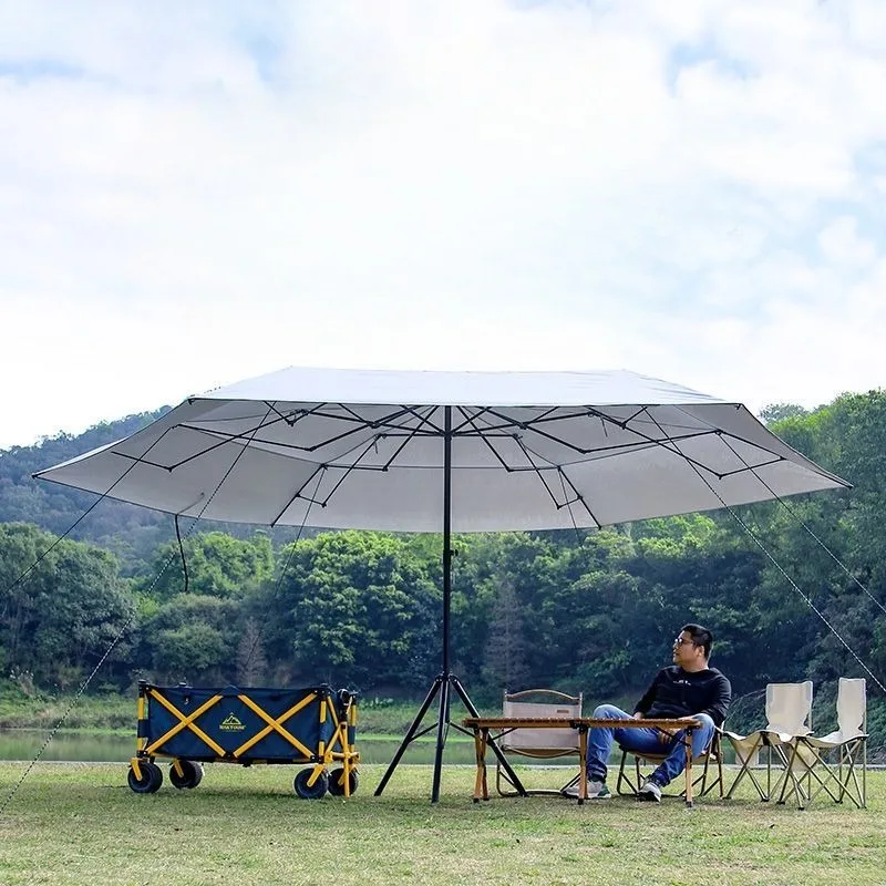 

Oxford Cloth Outdoor Sun Shelter Folding Hexagon Windproof Waterproof Quick Automatic Opening Sun Shelter Camping Shelters