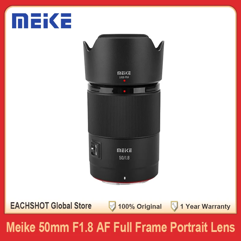 

MEIKE 50mm F1.8 Auto Focus Full Frame STM Lens Prime Portrait Lenses for Z Mount Sony E Mount Mirrorless Cameras Photography