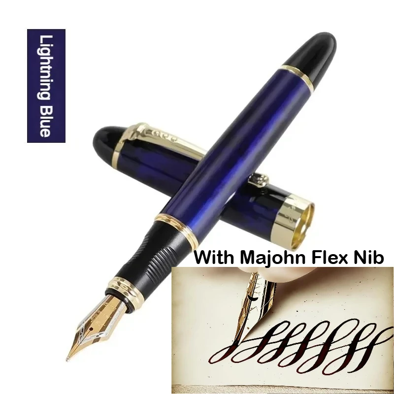 JINHAO X450 Füllfederhalter mit Majohn Flex Nib Kalligraphie-Stift, Metallstifte zum Schreiben, für Schule, Bürobedarf, Schreibwaren – Detail 8