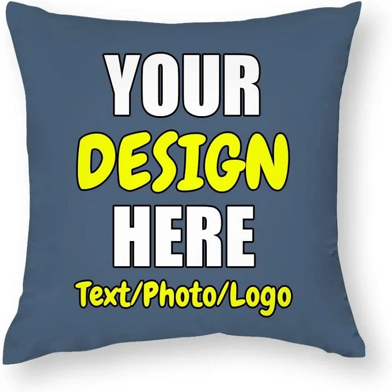 Personalized Pillowcase Add Your Photo Pillow Case Custom Image Name Customizable for Bedroom Living Room
