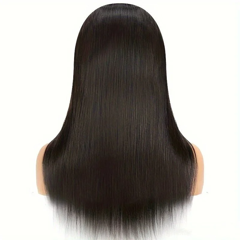 

13x6 Lace Front Wigs Human Hair for Women 200 Density HD Transparent 20 Inch Straight Lace Front Wigs Human Hair Pre Plucked Lace Frontal Wigs Natural Black Color