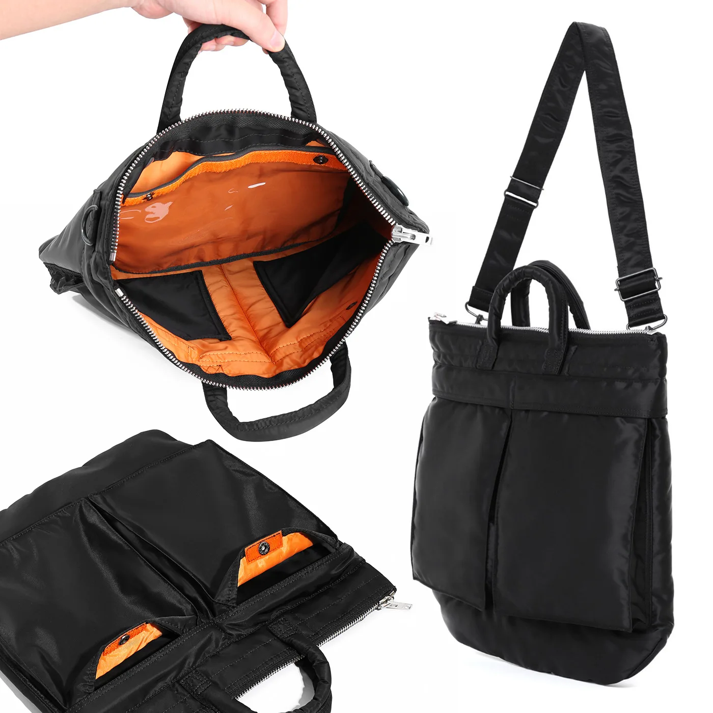

TANKER Nylon Water Resistant Helmet Bag, Lightweight Portable Motorcycle Helmet Storage Bag Shoulder Handbag