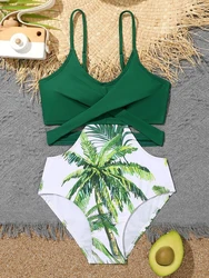 2026 Printed Girls Swimsuit One Piece Green Kids Swimwear Female Children's Bathers Bathing Swimming Swim Suit Beachwear