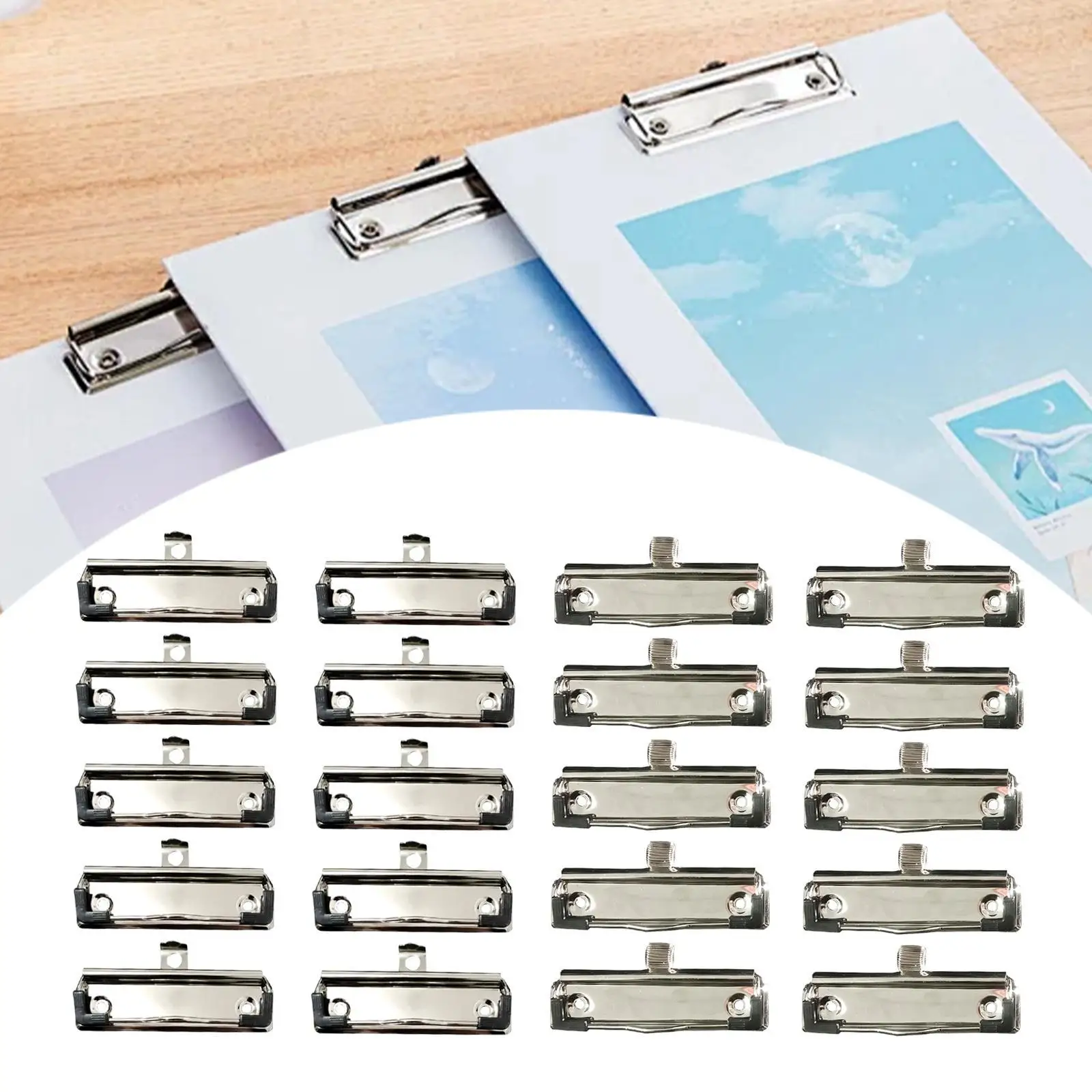 10 Pieces Bull Binder Paper Clips Office Clipboard Clips File Money Binder Clips Paper Clips for Office Home Art Crafts Kitchen