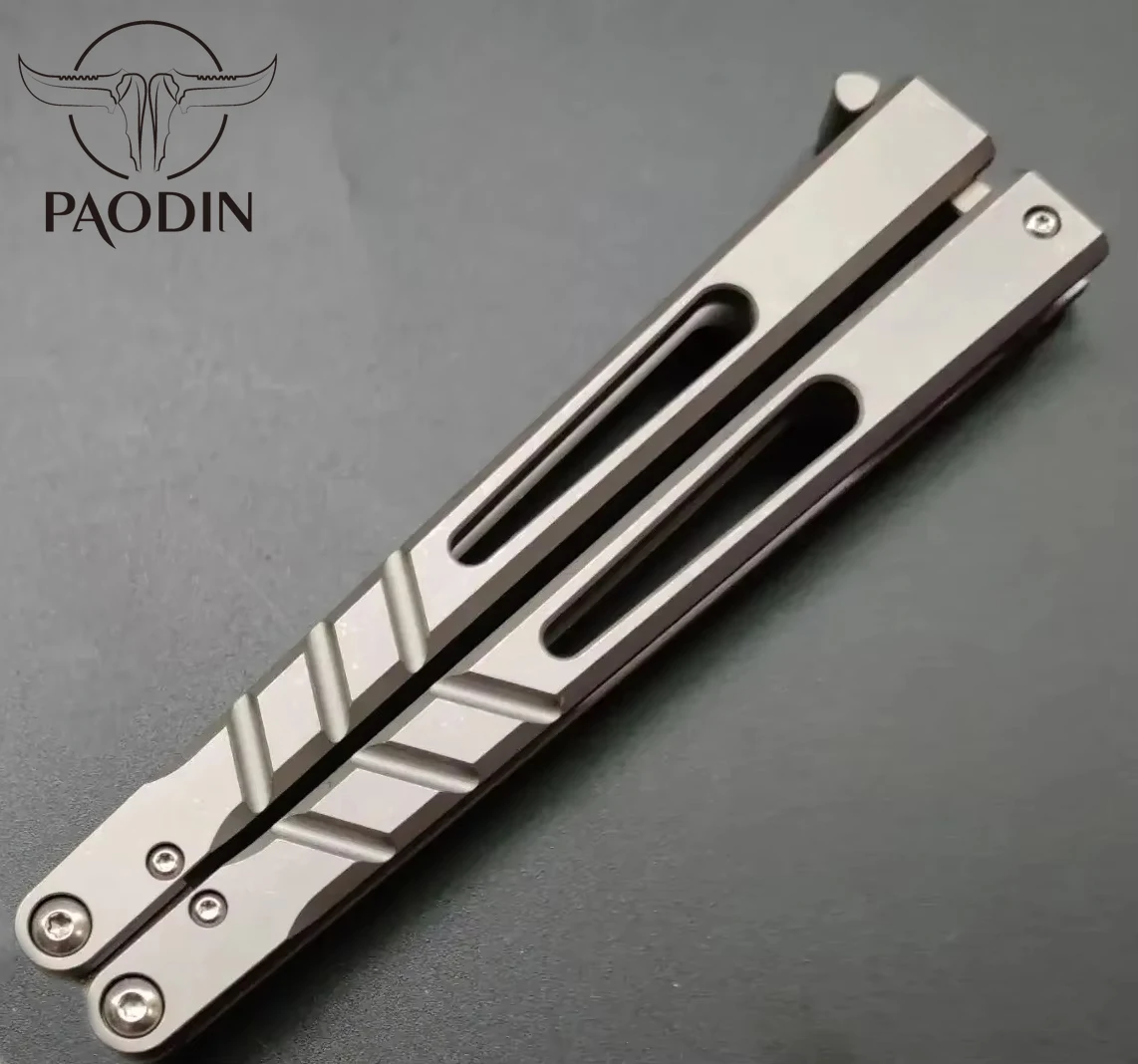 

Титановая рукоятка TheOne Alpha Beast Channel с лезвием из стали D2