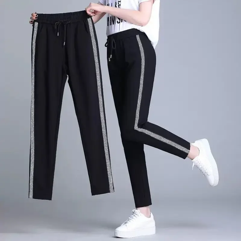 

Women Pants 20-Foot Women's Fall Women's Clothing Casual Sports Pants Female Black Pants Loose Pantalones De Mujer