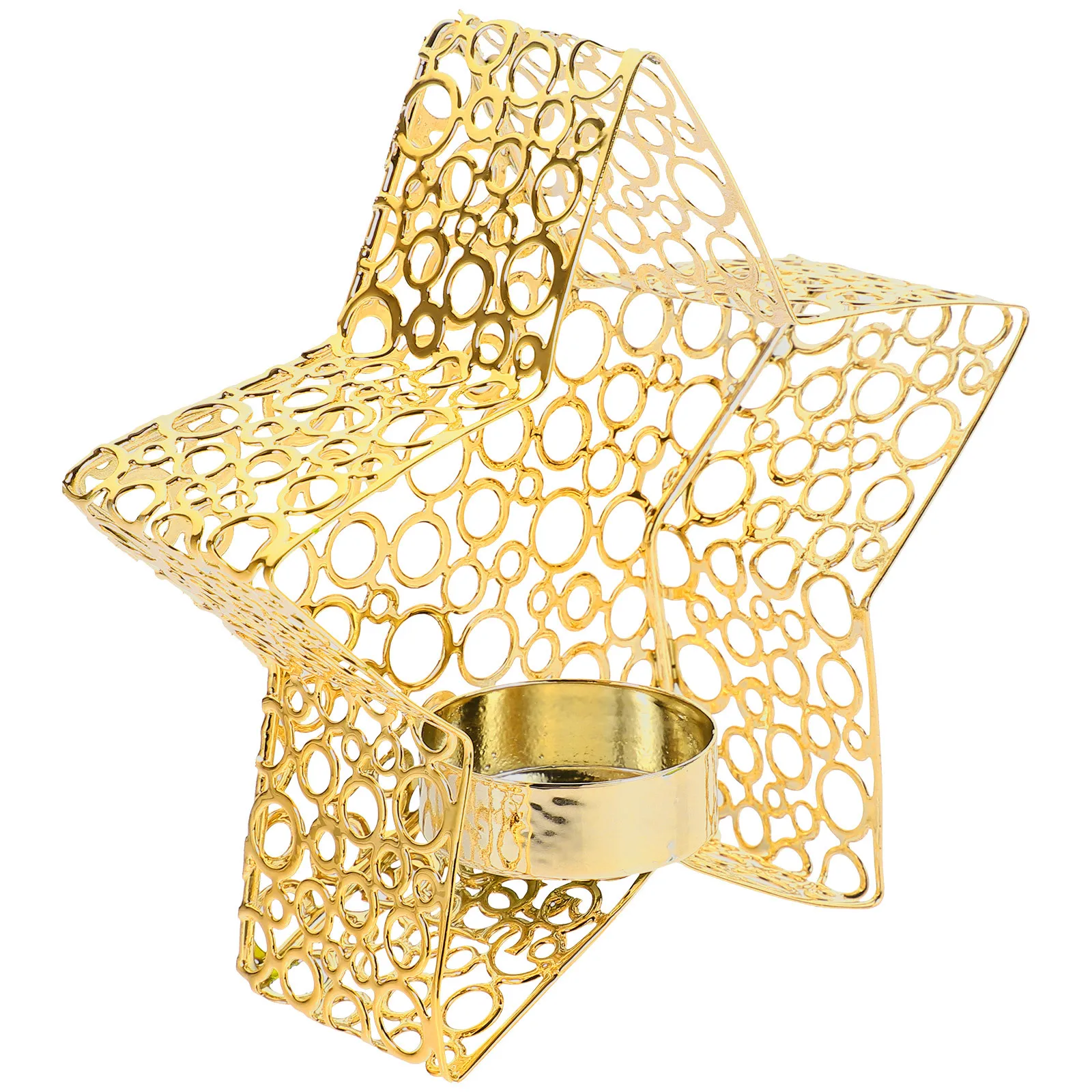

Star Shape Iron Holder Tabletop Decor Tea Light Holder Desktop Adornment Wedding Centerpiece Metal Ornament Home