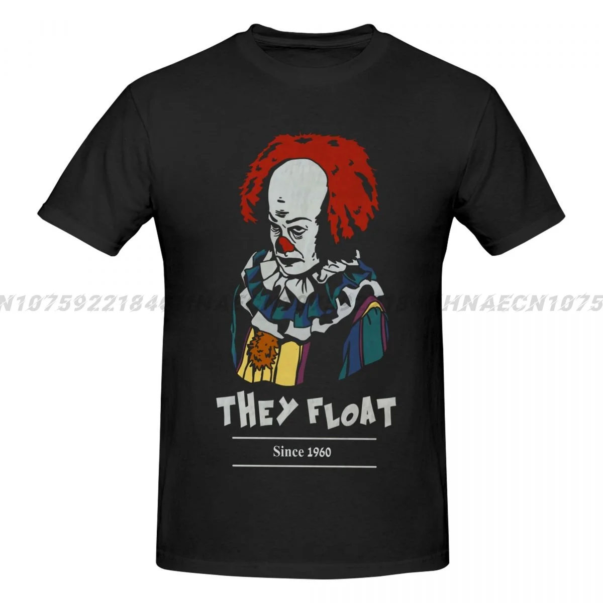 They Float Since 1960 Pennywise T Shirt Men's Oversize T-shirt Fashion Casual Short Sleeve T-shirt Vintage Cotton T-shirts