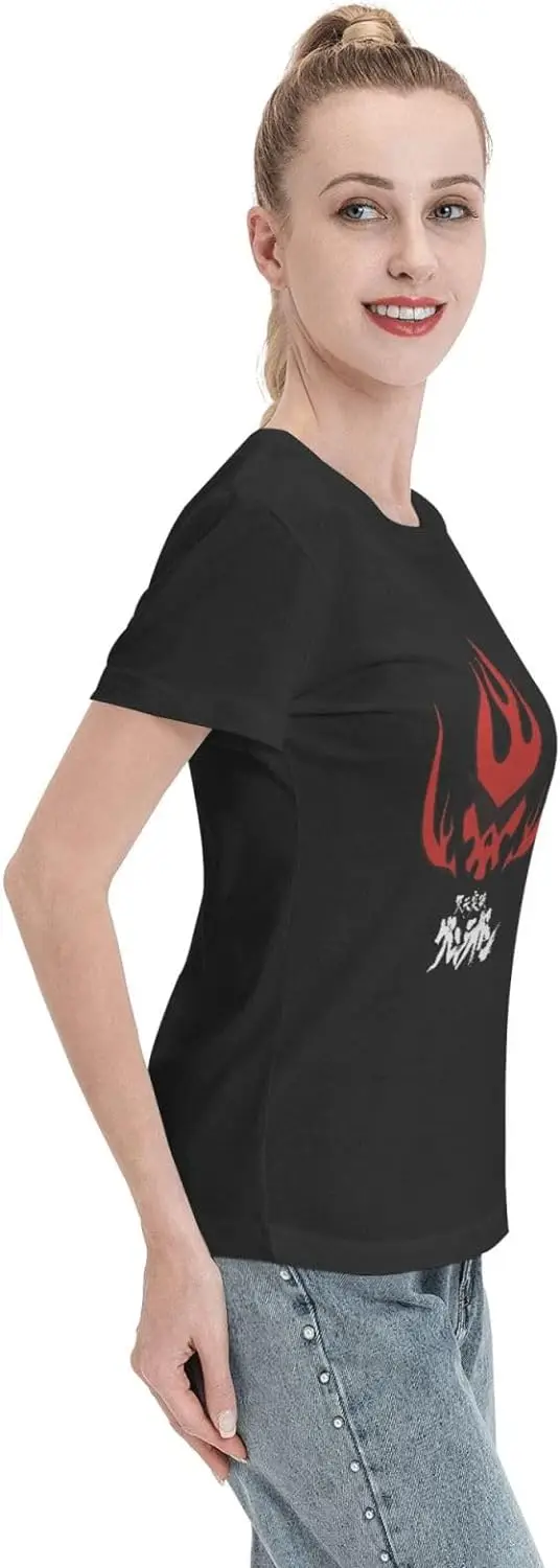 Anime Gurren Lagann Shirt Women's Crew Neck Short Sleeve Cotton Tees
