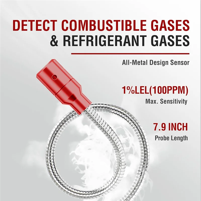 Système de détection de fuite M18K, capteur de réfrigérant et de gaz Combustible, alarme forte, détecteur de fuite de freon PPM pour Propane Metha R134A R410A