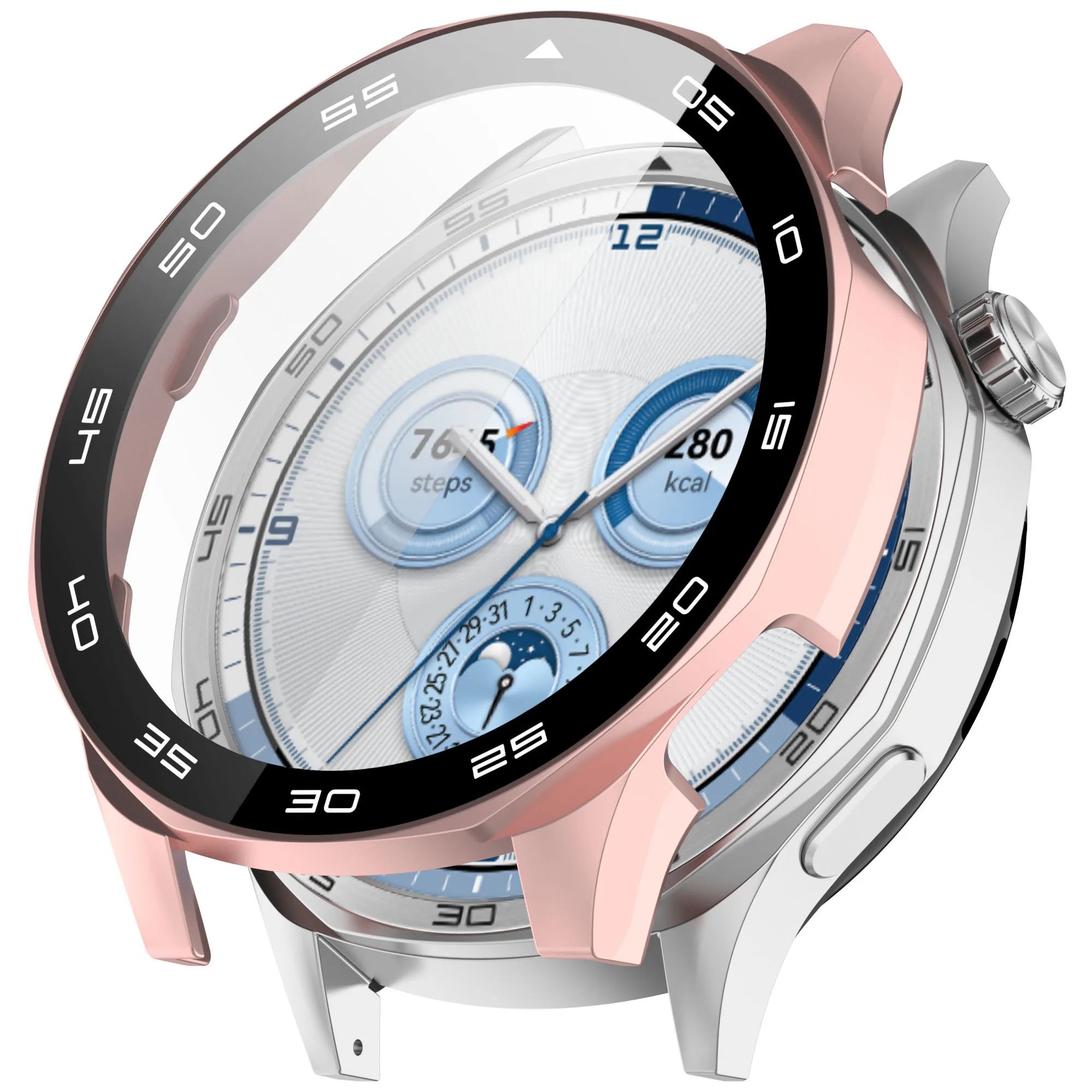 Hülle für Huawei Watch GT 5/GT5 Pro 46 mm, gehärtetes Glas, Displayschutzfolie und harter PC-Schutzstoßstange, Huawei GT5 Cover-Zubehör – Detail 21