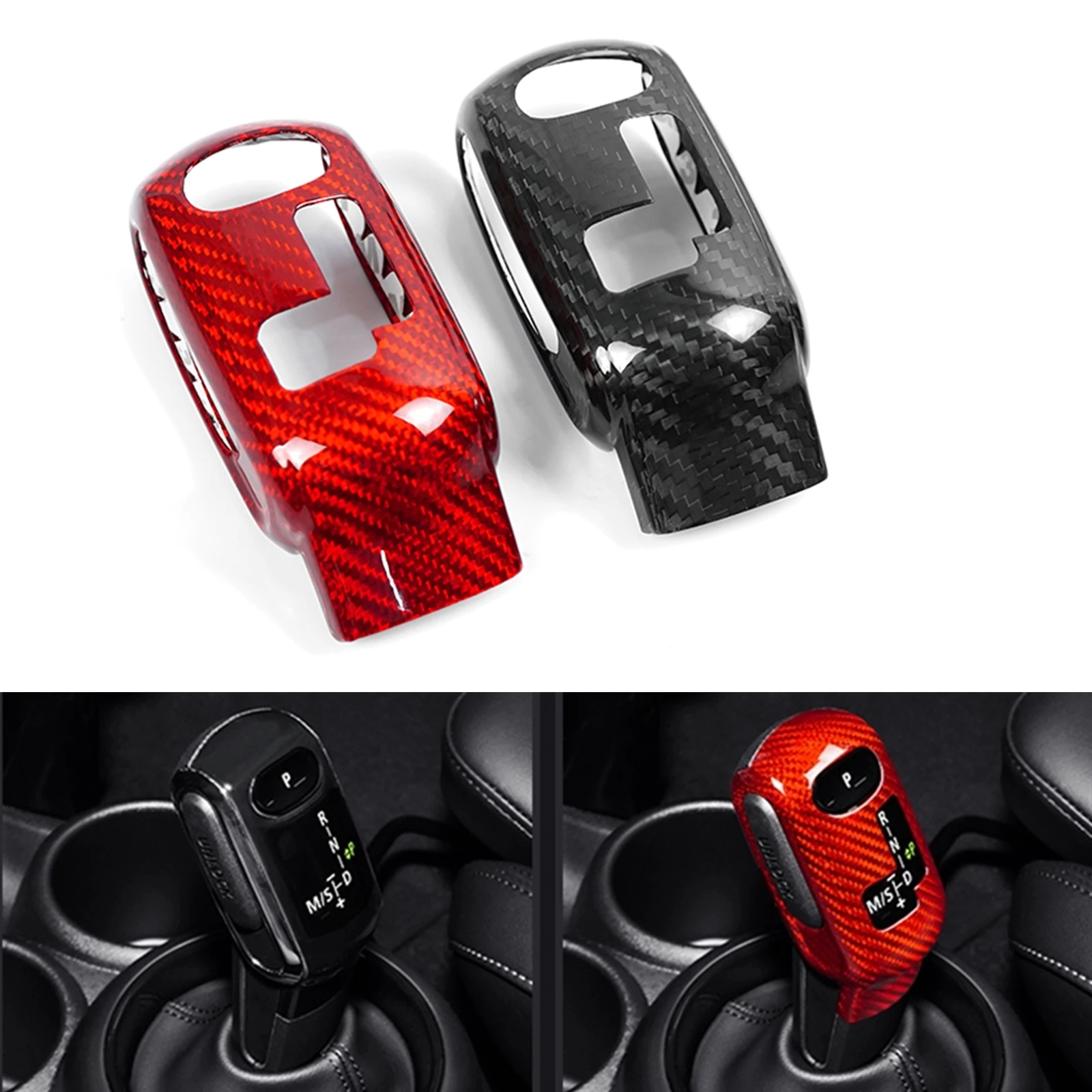 1 Piece Interior Gear Shift Knob Cover Cap Frame Handle Shell Decor For MINI F54 F55 F56 F57 F60 2020-2023 Left Hand Driver