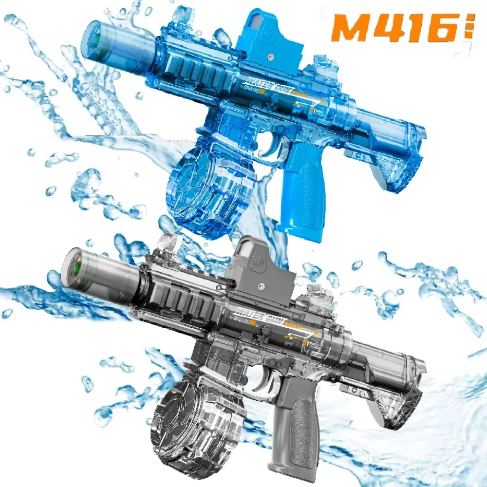 

Electric Water Gun with Sound & Lights Tactical Assault Rifle Toy for Summer Outdoor Beach Pool Beach Shooting Fun Games