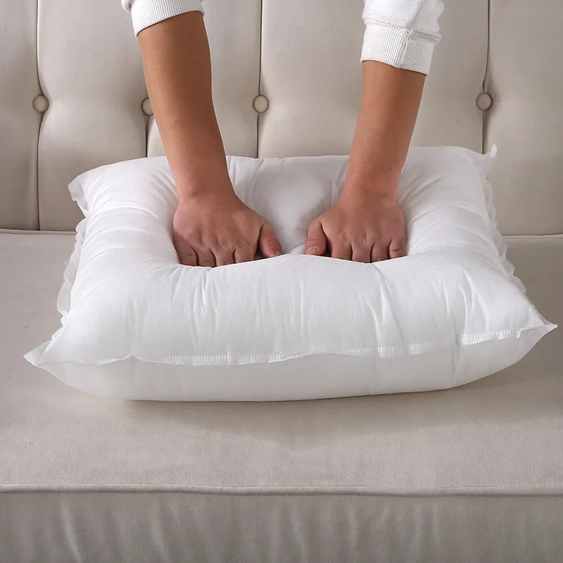 45x45/50x50/55x55cm Home Cushion Inner Pure White Cushion Core Soft Head Pillow Inner PP Cotton Filler Health Care Padding Fill