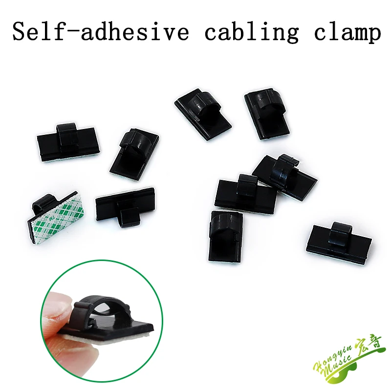 5pic Self-adhesive cable clamp with adhesive cable clamp WCC cable fixing seat clamp