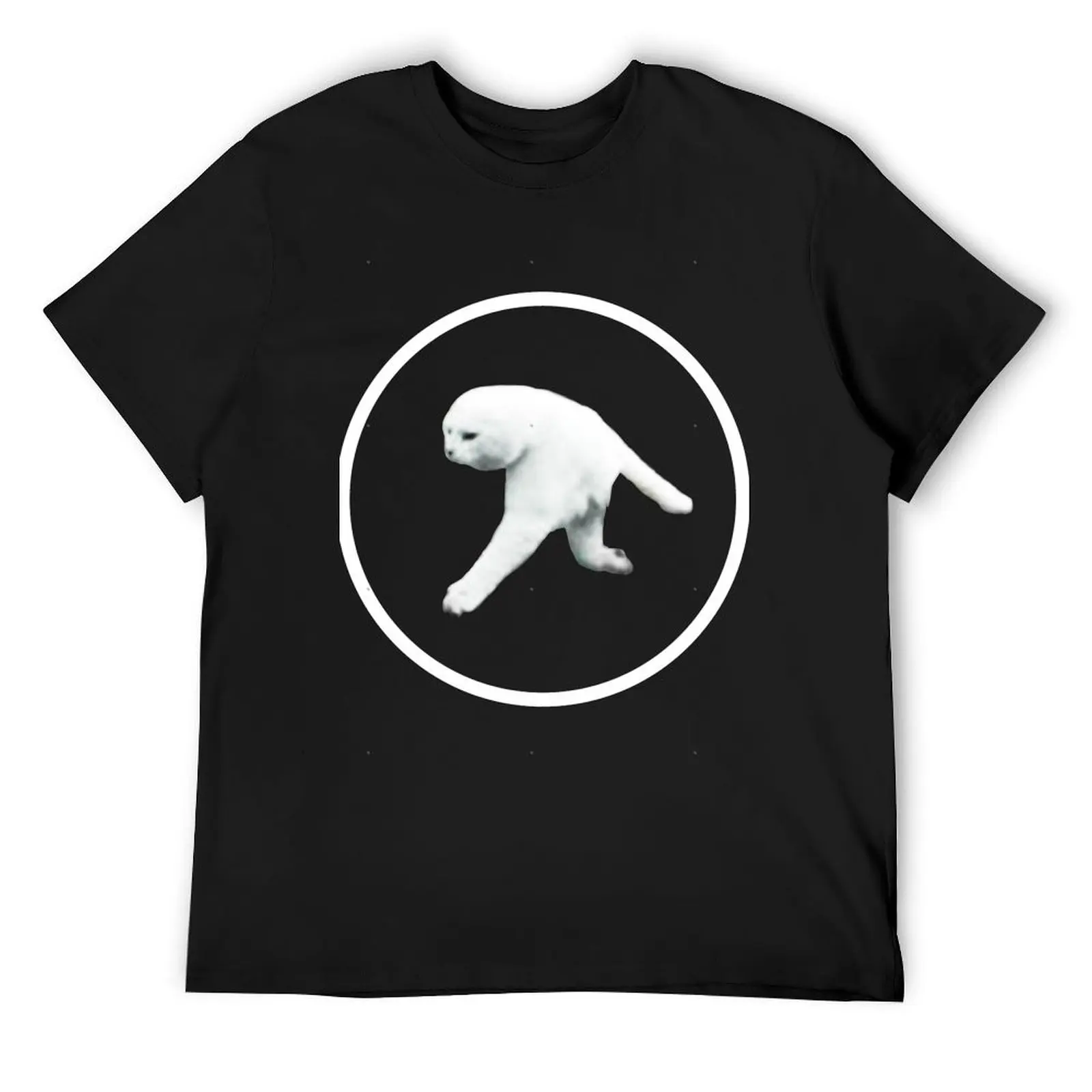 Aphex Twin - Two legged cat (white logo) Classic T-Shirt summer tops plus sizes sports fans oversized funny t shirts for men