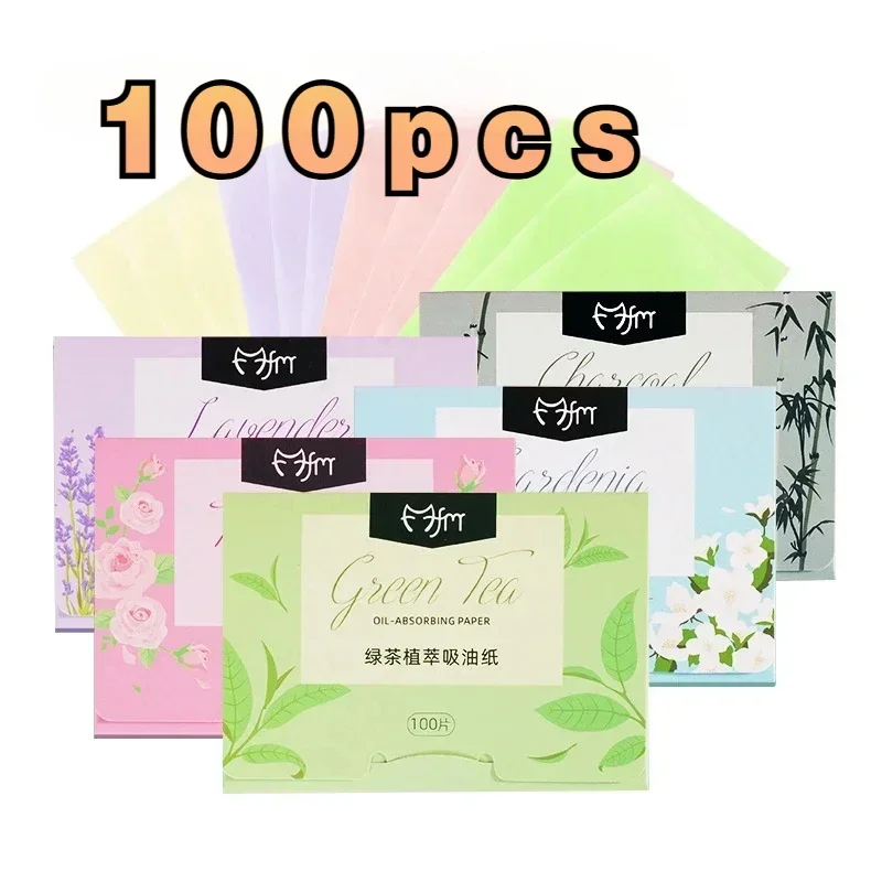 กระดาษซับมันแบบพกพา น้ำมันหอมระเหย สำหรับควบคุมความมันบนใบหน้าและกระชับรูขุมขน