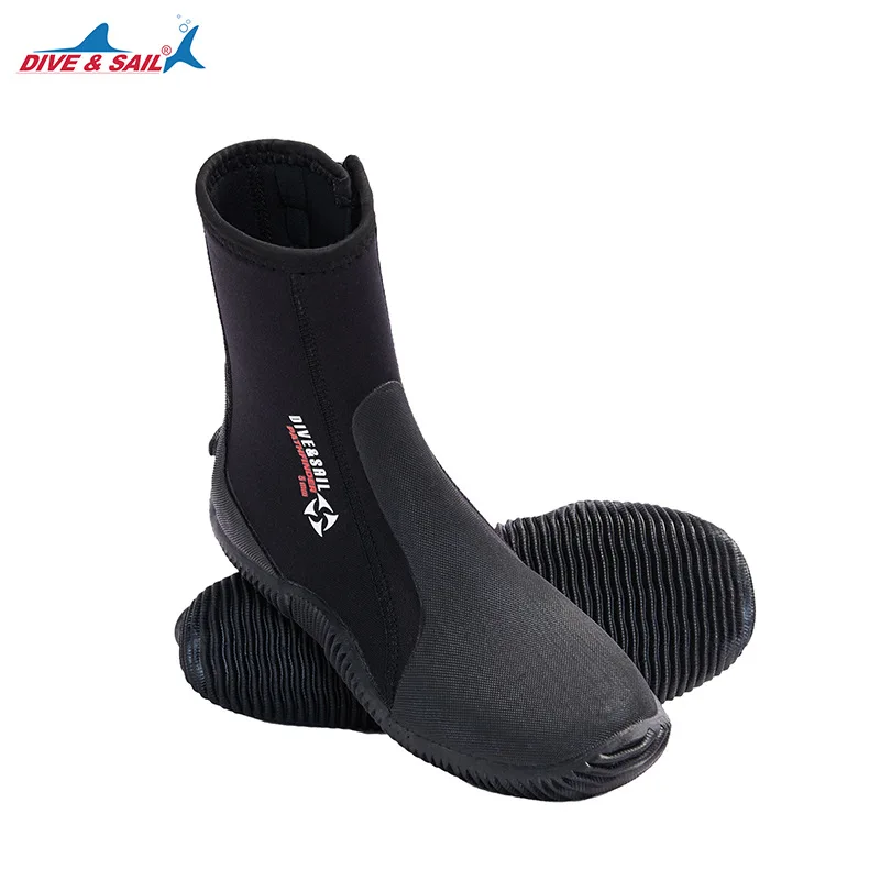 5MM high-top outdoor diving boots Beach surf water shoes non-slip snorkeling equipment for men women swim scuba diving equipment