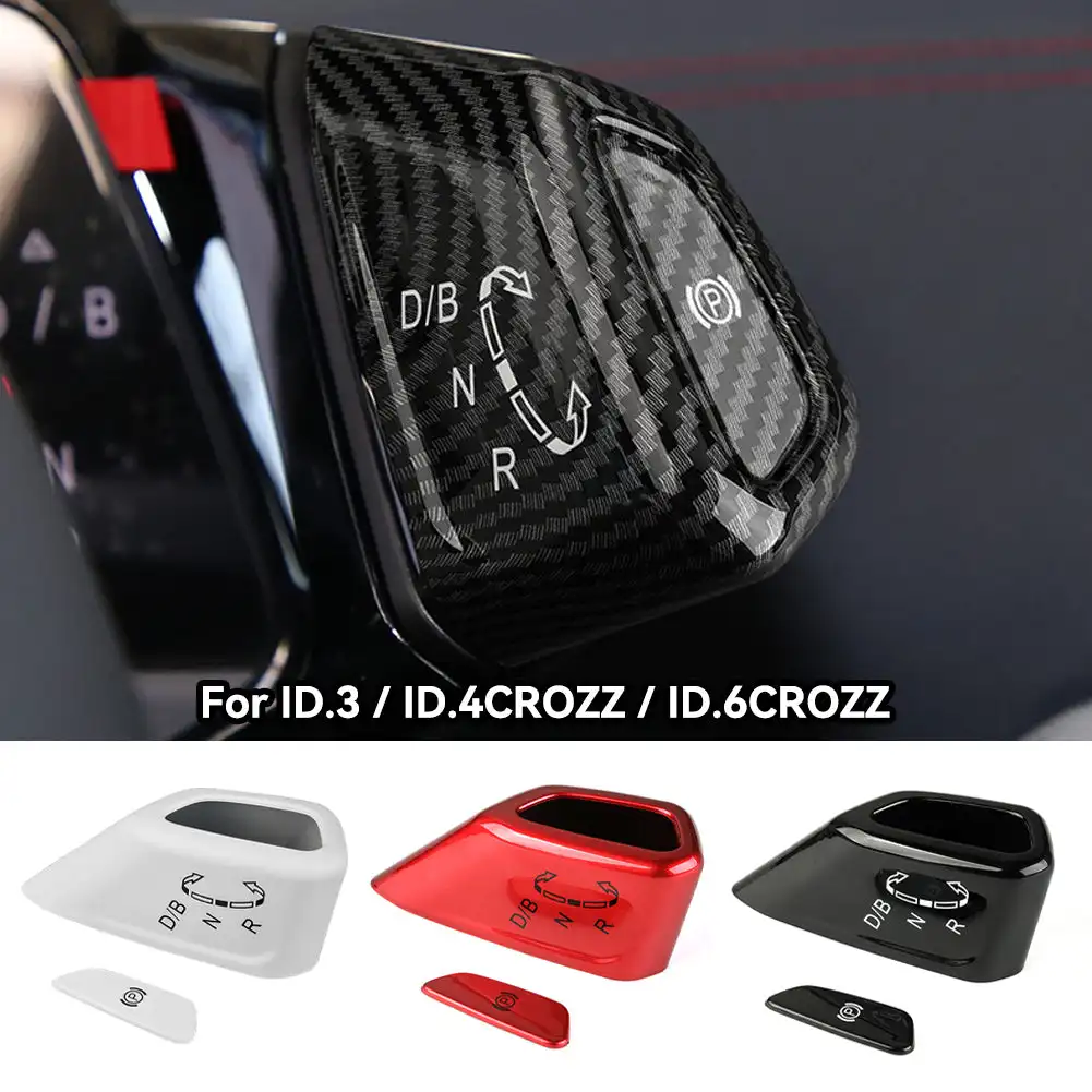 Car Gear Knob Decorative Panel Frame and P Button Cover Trim Interior Decorative for VW Volkswagen ID.3 ID.4 ID3 ID4 CROZZ ID6