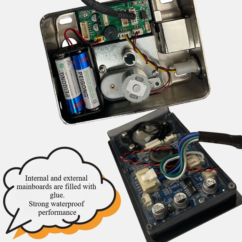 Waterproof Tuya Smart Lock Wifi Double Side Fingerprint Lock Outdoor Gate Digital Password Remote App Home Electronic Rim Lock