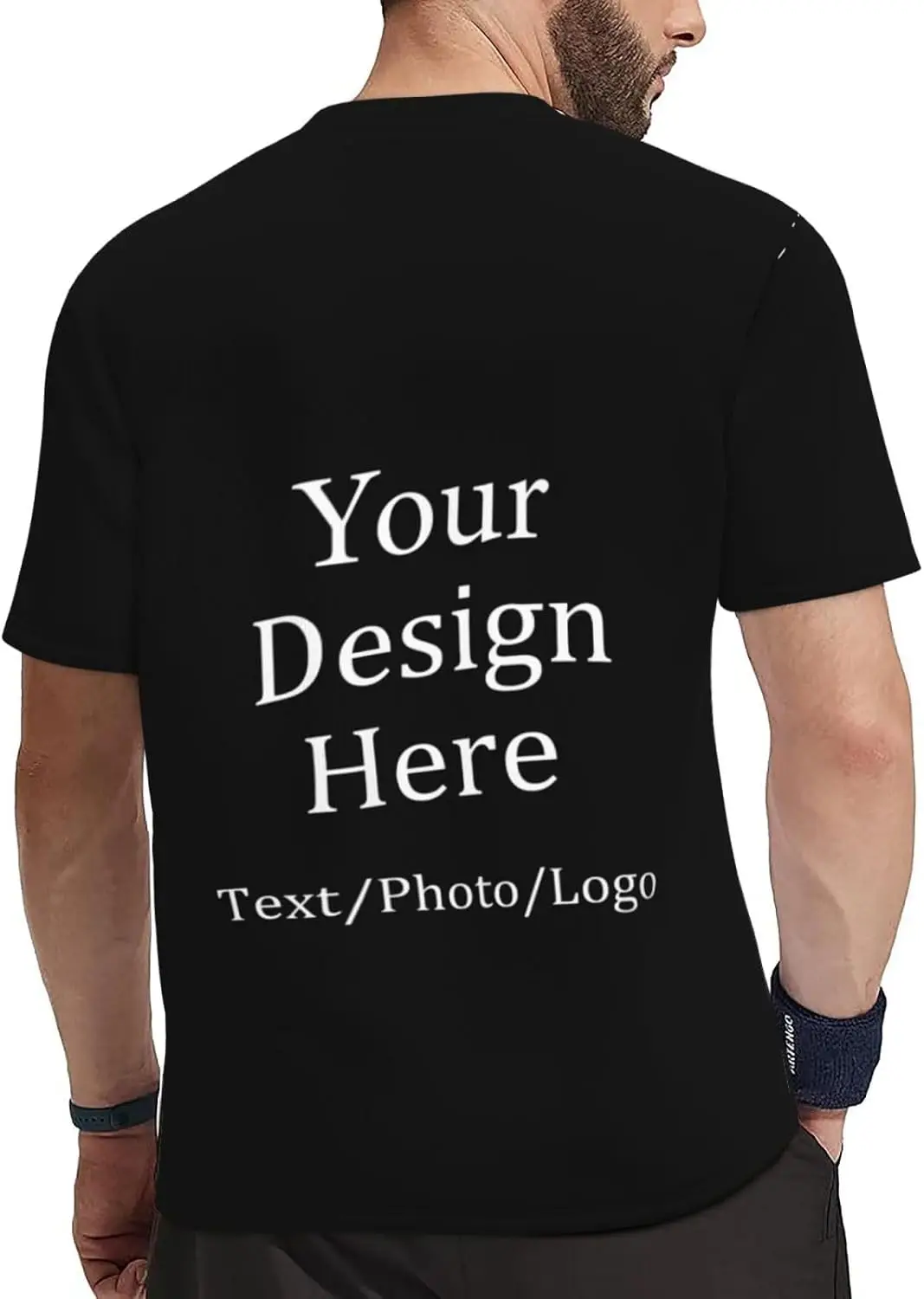 Camiseta personalizada projete sua própria camiseta personalizada adiciona seu texto/foto/logotipo manga curta presentes personalizados para homens e mulheres