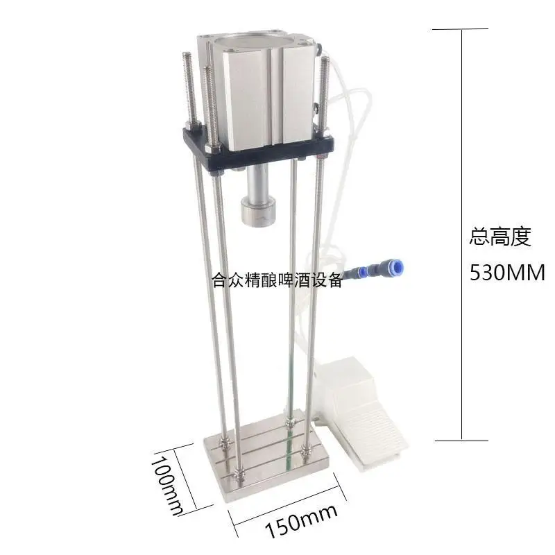 Pneumatic Beer Crown Cap Capping Machine Capper Soda Water Bottle Capper Steamwater Carbonated Drinks Bottle Lid Locking Lock