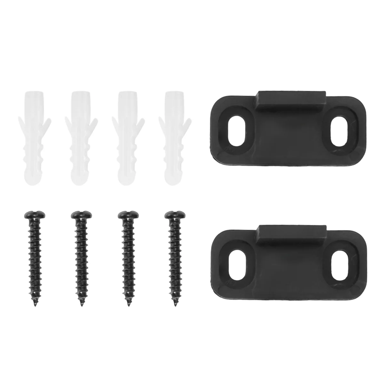 RIRI 8 Pieces Sliding Barn Door Floor Guides Closet Door Guides Hardware Plastic Simple Floor Wall Mounted Bottom Track Guide